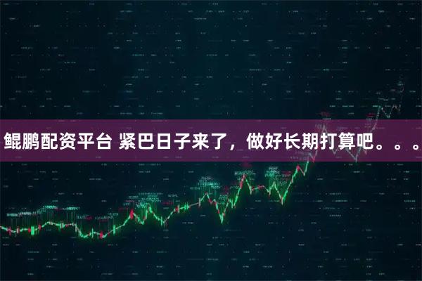 鲲鹏配资平台 紧巴日子来了，做好长期打算吧。。。